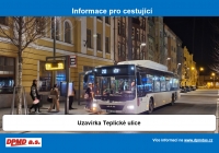 Uzavírka ulice Teplická dnes pokračuje!!!