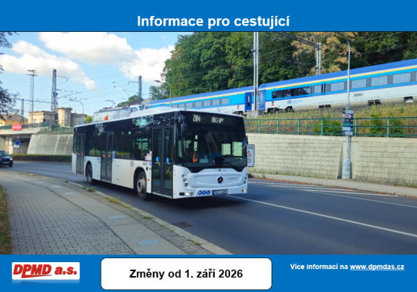 Změny j&iacute;zdn&iacute;ch ř&aacute;dů MAD Děč&iacute;n od 1. z&aacute;ř&iacute; 2026
