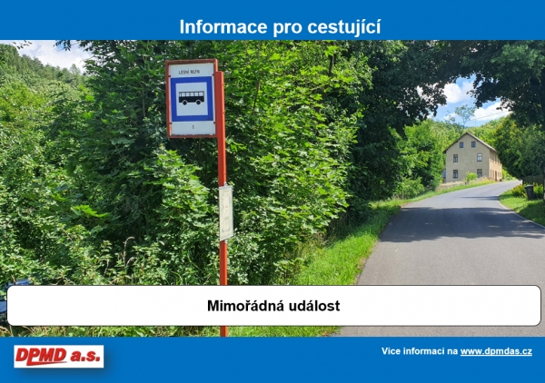 Mimořádná událost na lince č. 208